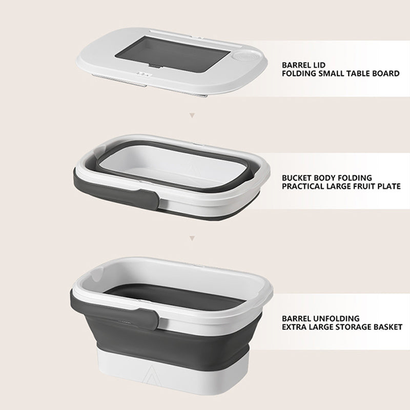 AOTU Multi-Function Outdoor Picnic Basket with Collapsible Table Water Basket AOTU Multi-Function Outdoor Picnic Basket with Collapsible Table Water Basket